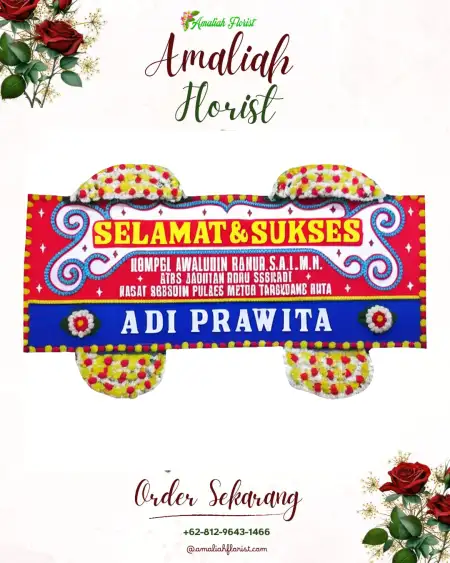 Papan Bunga Ucapan Selamat Simbang
